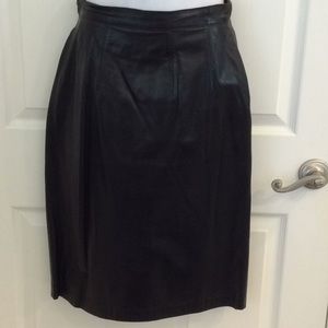 Leather skirt